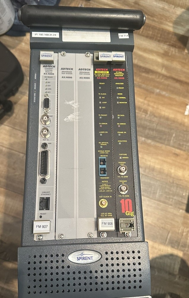 SPIRENT ADTECH AX/4000 BROADBAND TEST SYSTEM 3 MODULES Multilayer Bert And 10Gbp