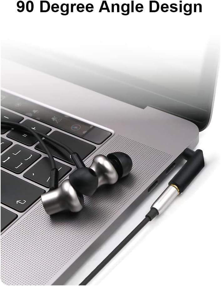 90 Degree 3.5mm TRRS Audio Adapter 2 Pack Stereo