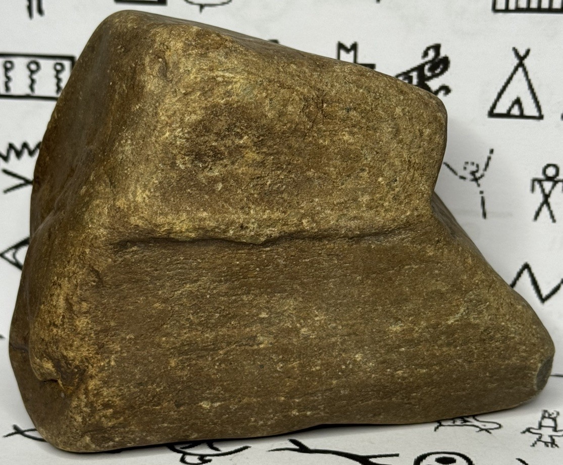 Native American Indian Authentic Artifact Stone Carved Effigy, 2 lb 13 oz • VA