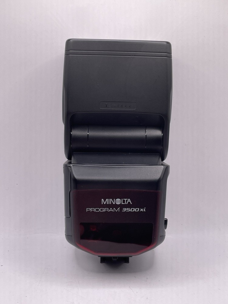 Minolta Program 3500xi Flash Speedlite w/Case TESTED