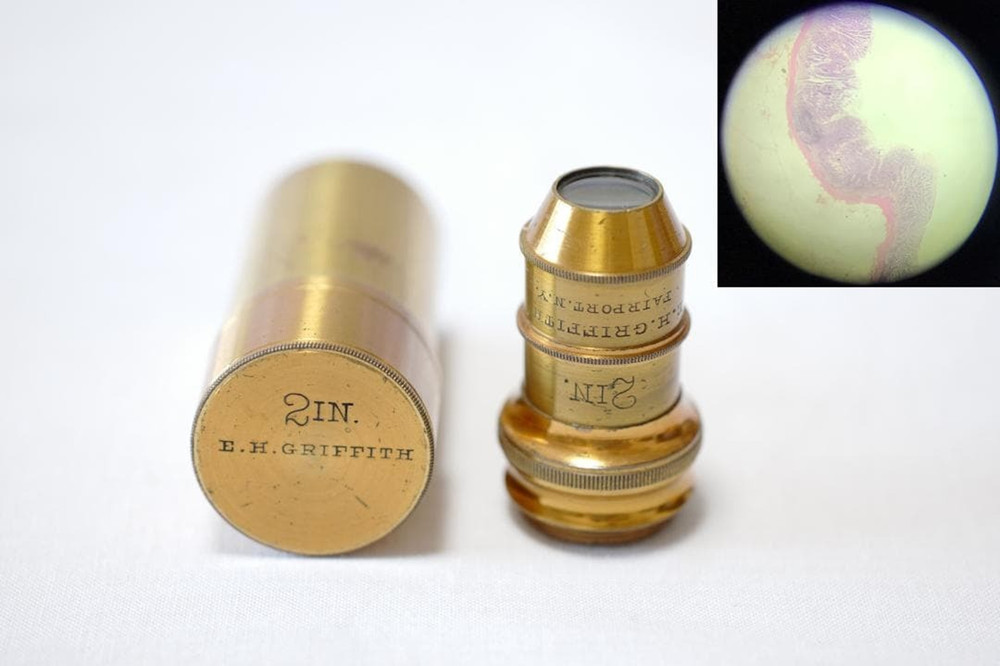 Antique Microscope Bausch & Lomb Griffith Club Model Microscope