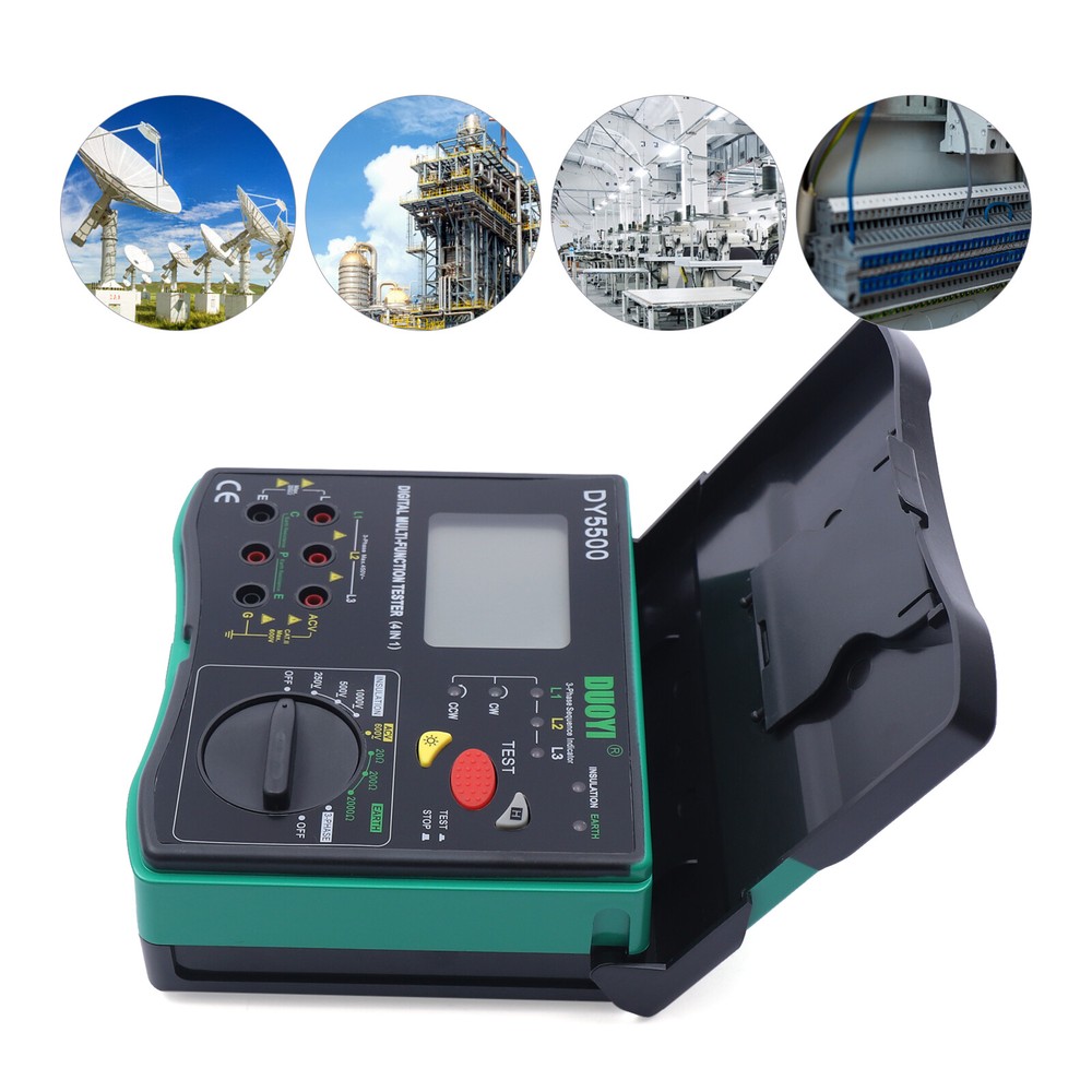 LCD multifunction tester Insulation Earth Volt Meter Test Insulation Resistance