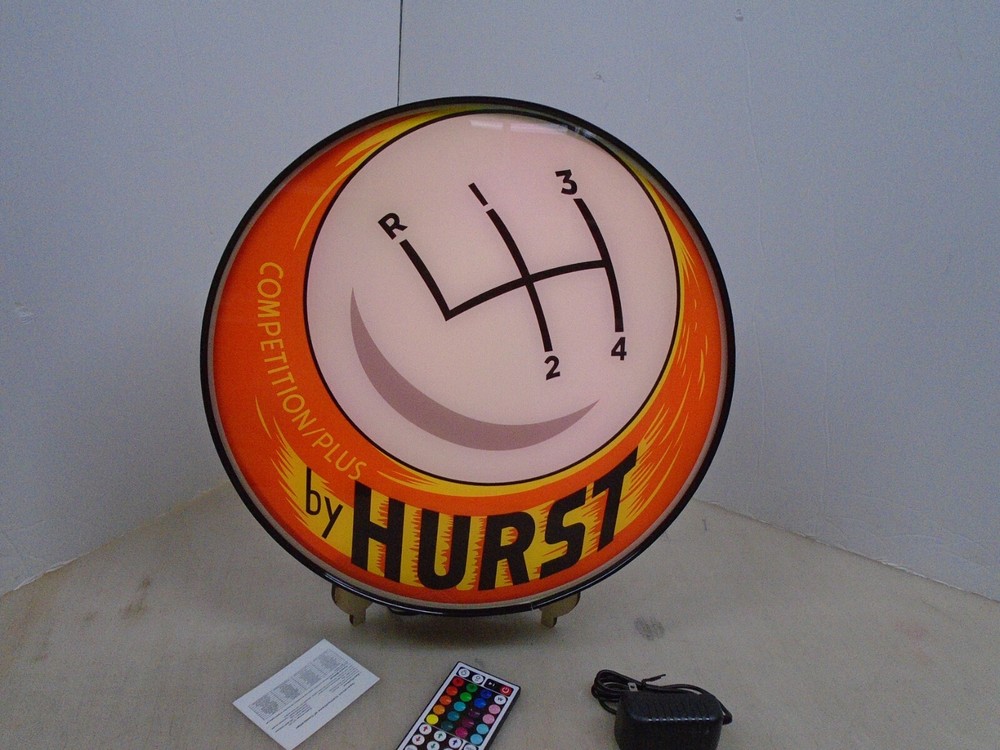 Hurst Competition Plus Round LED Display lighted sign lightbox Wall Hanging