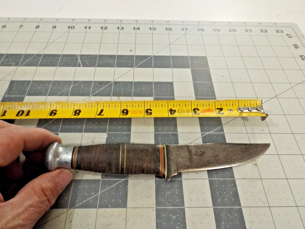 Vintage West Cut Boulder  Fixed Blade Knife