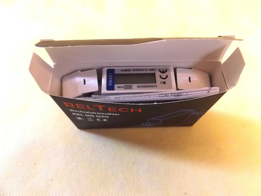 RelTech AC Meter RWZD1 MID Calibrated 45 A Digital SO Interface NEW