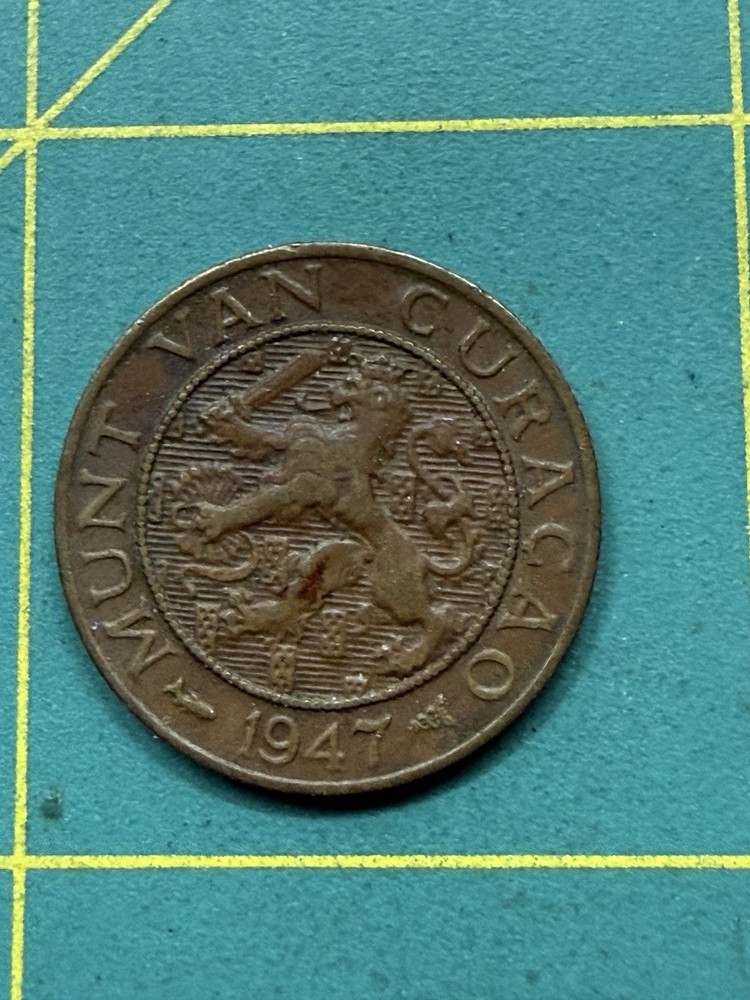 1947 Curacao 1 Cent coin