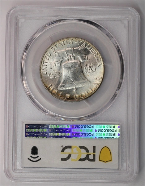 1949 Franklin Half Dollar PCGS MS64FBL Toned