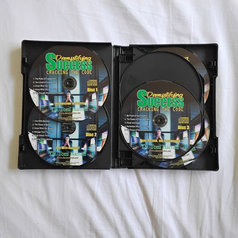 Demystifying Success: Cracking The Code By Dr Tom Barrett 7CD Set w/ Study Guide