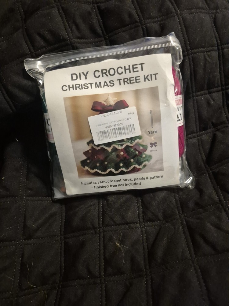 DIY Crochet Christmas Tree Kit designed for beginners.