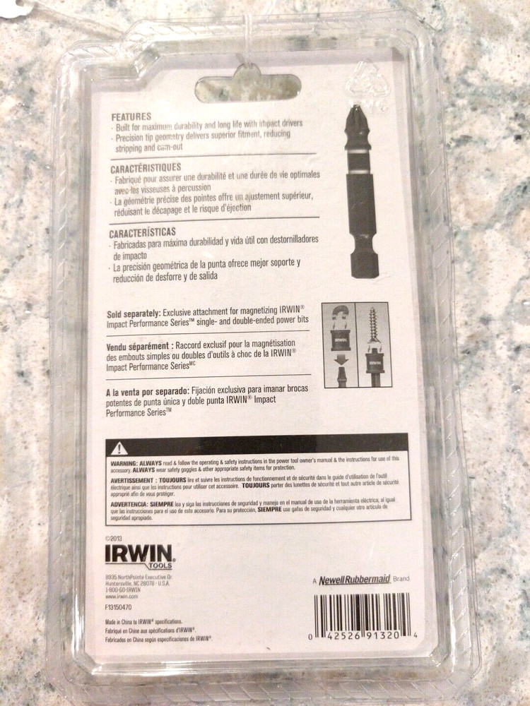 NEW IRWIN 1866976 IMPACT POWER BIT SET 5PC