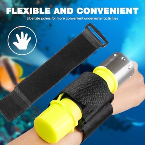 2 Pack 1200 Lumens Waterproof Scuba Diving Flashlight, 3 Modes Underwater Torch