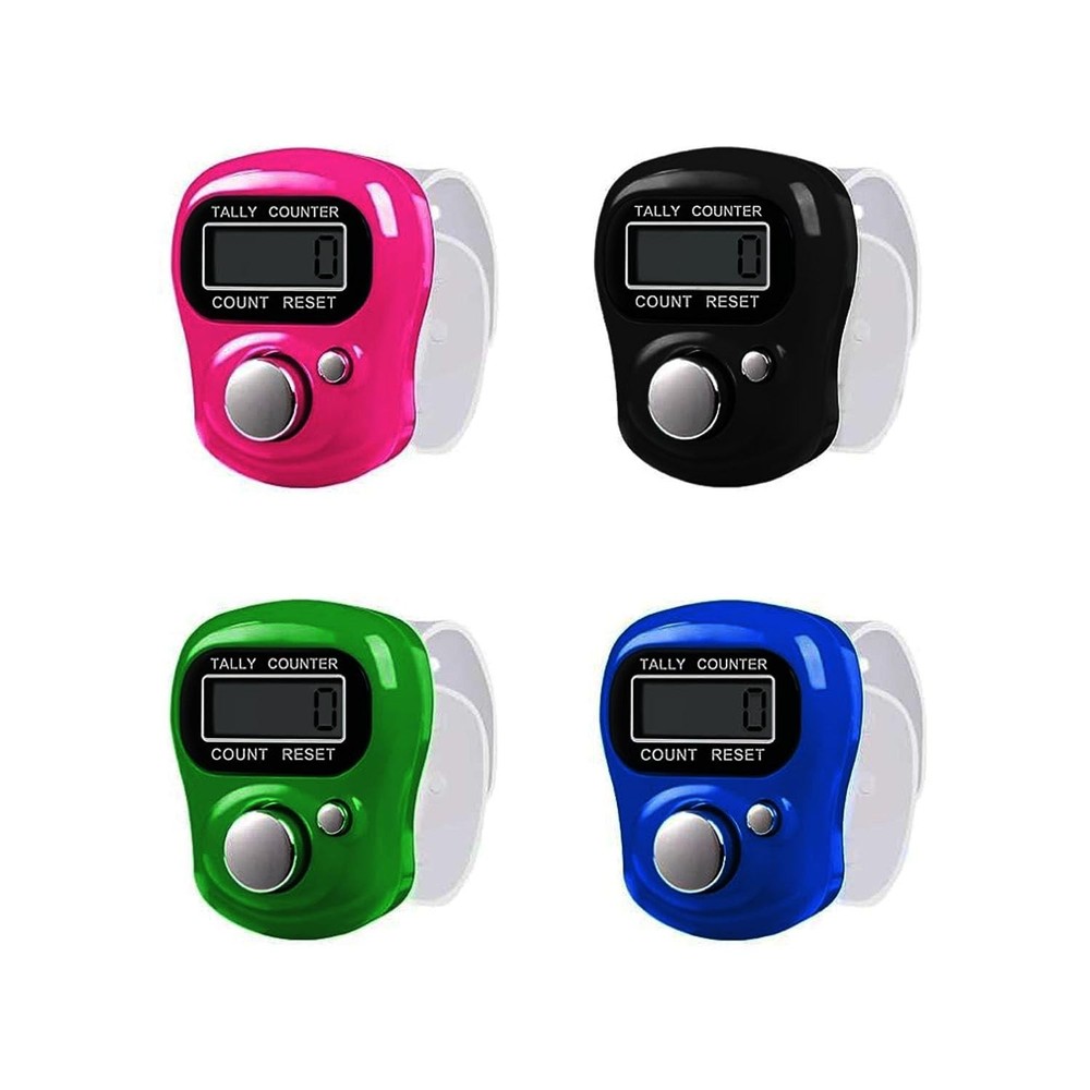 Electronic Finger Counter4-Pack Case Resettable 5 Digit LCD Electronic Digital