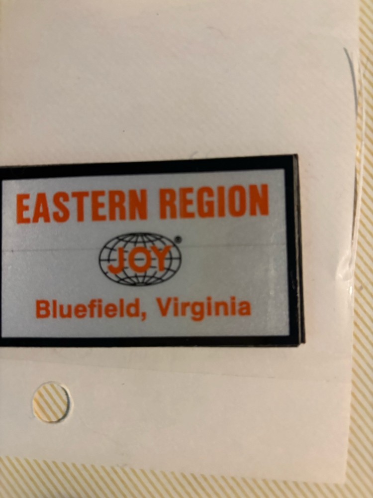 Joy Coal Mining sticker Item 637