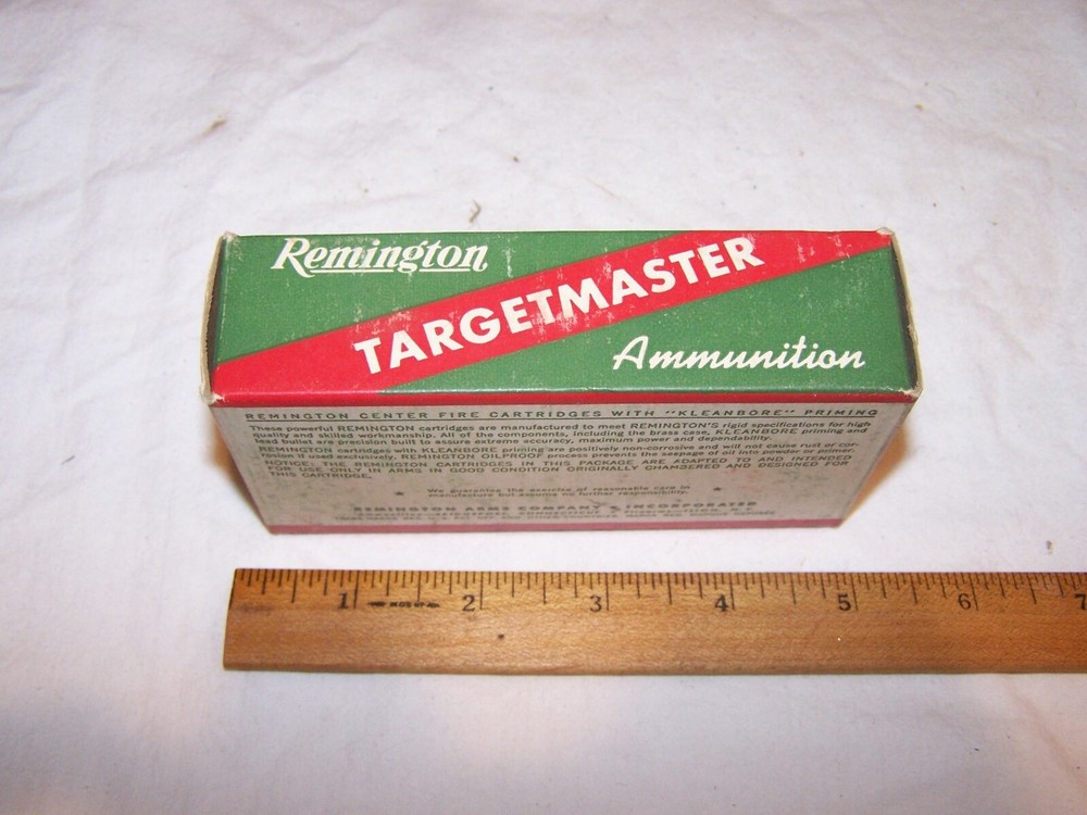 Vintage Empty REMINGTON Targetmaster 38 Special Kleanbore Shell Box