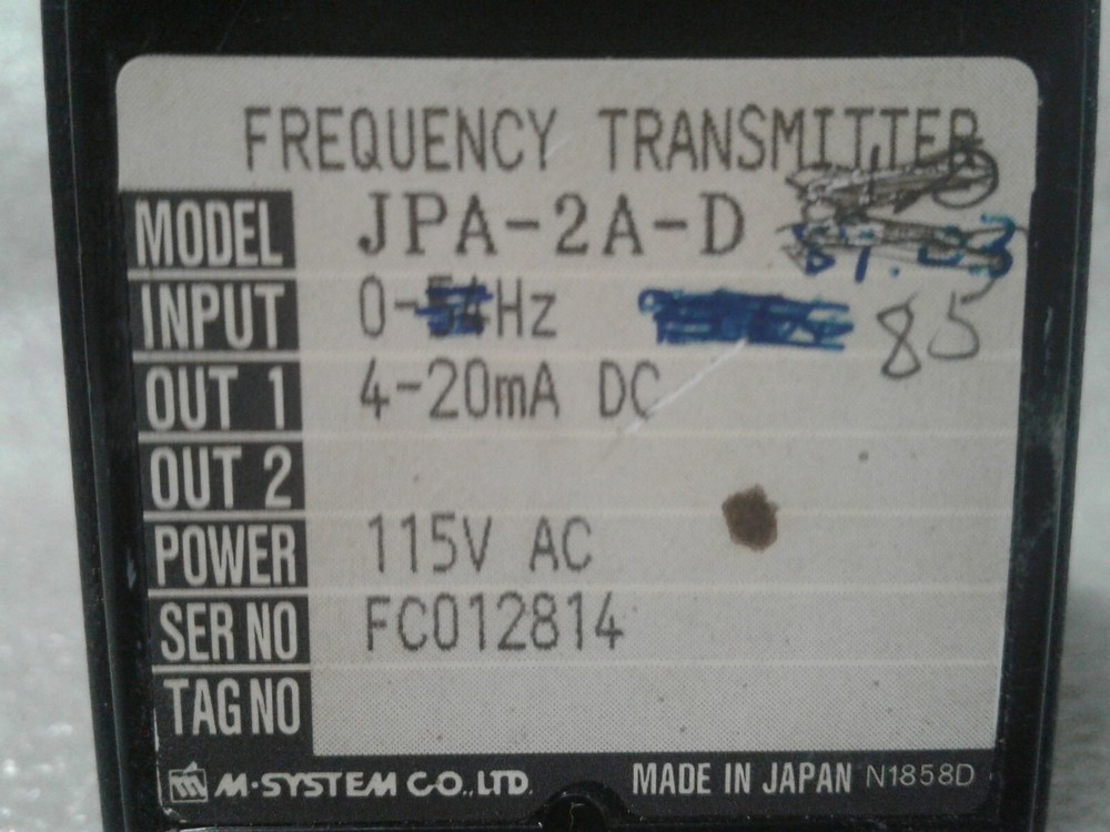 M-Unit JPA-2A-D Frequency Transmitter
