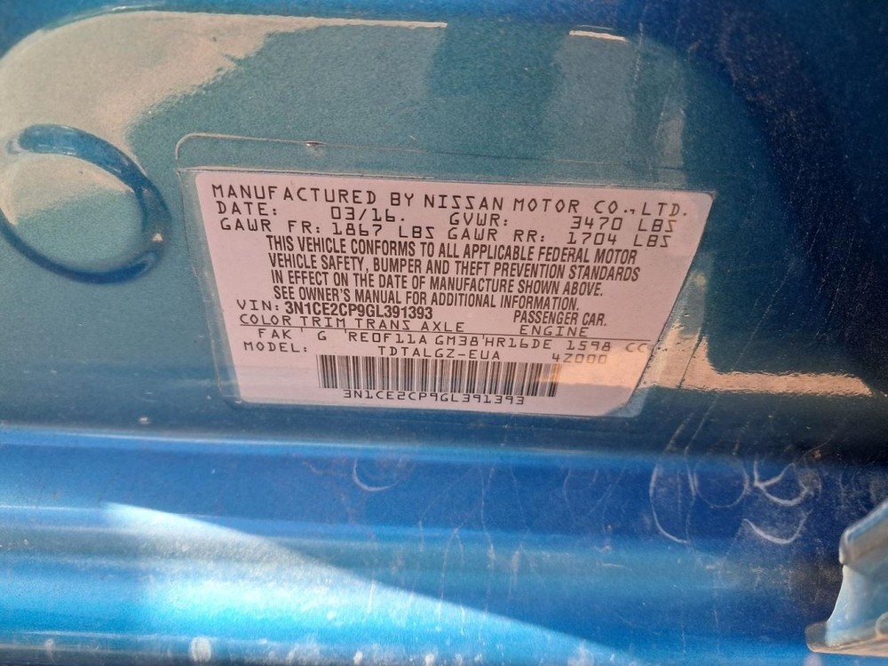 Fuse Box Engine Hatchback Note Fits 13-19 VERSA 4825297