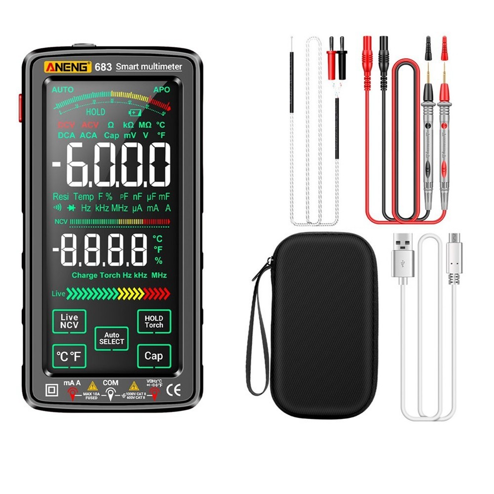 683  Multimeter High-End  6000 Counts Multimetro Test Rechargeable1770
