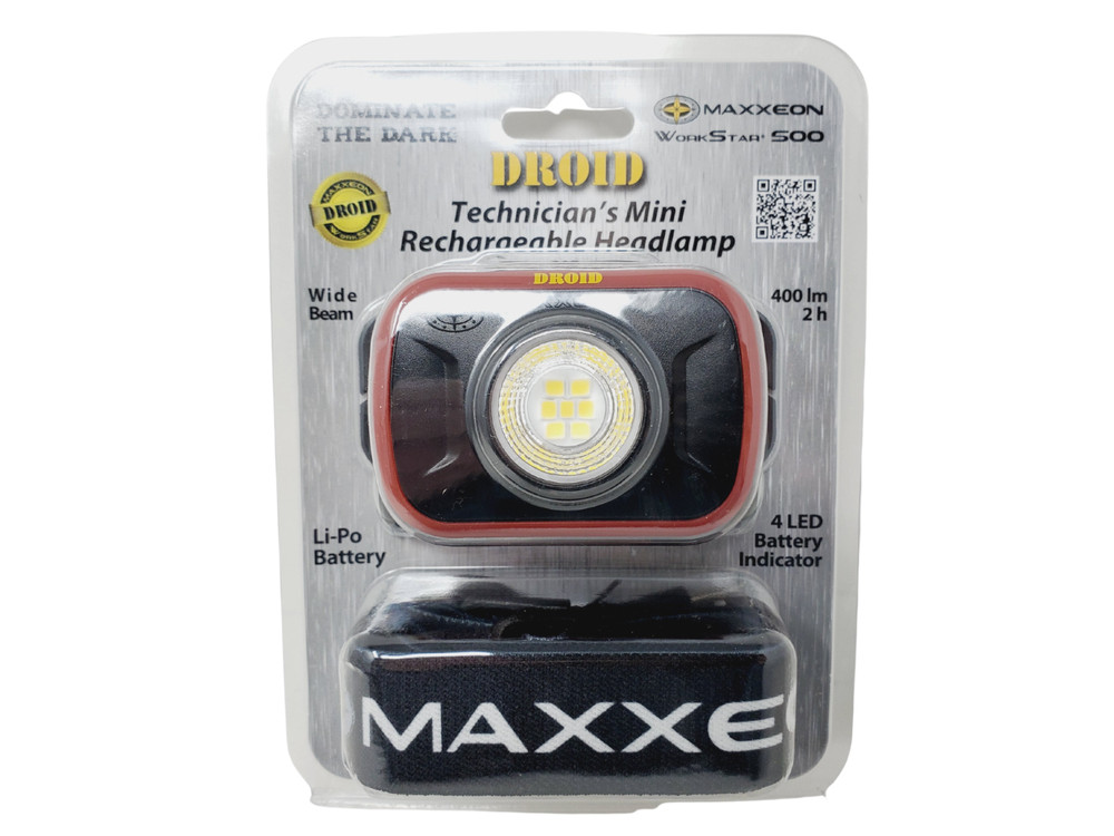 Maxxeon - DROID Technician's Mini Rechargeable LED Headlamp