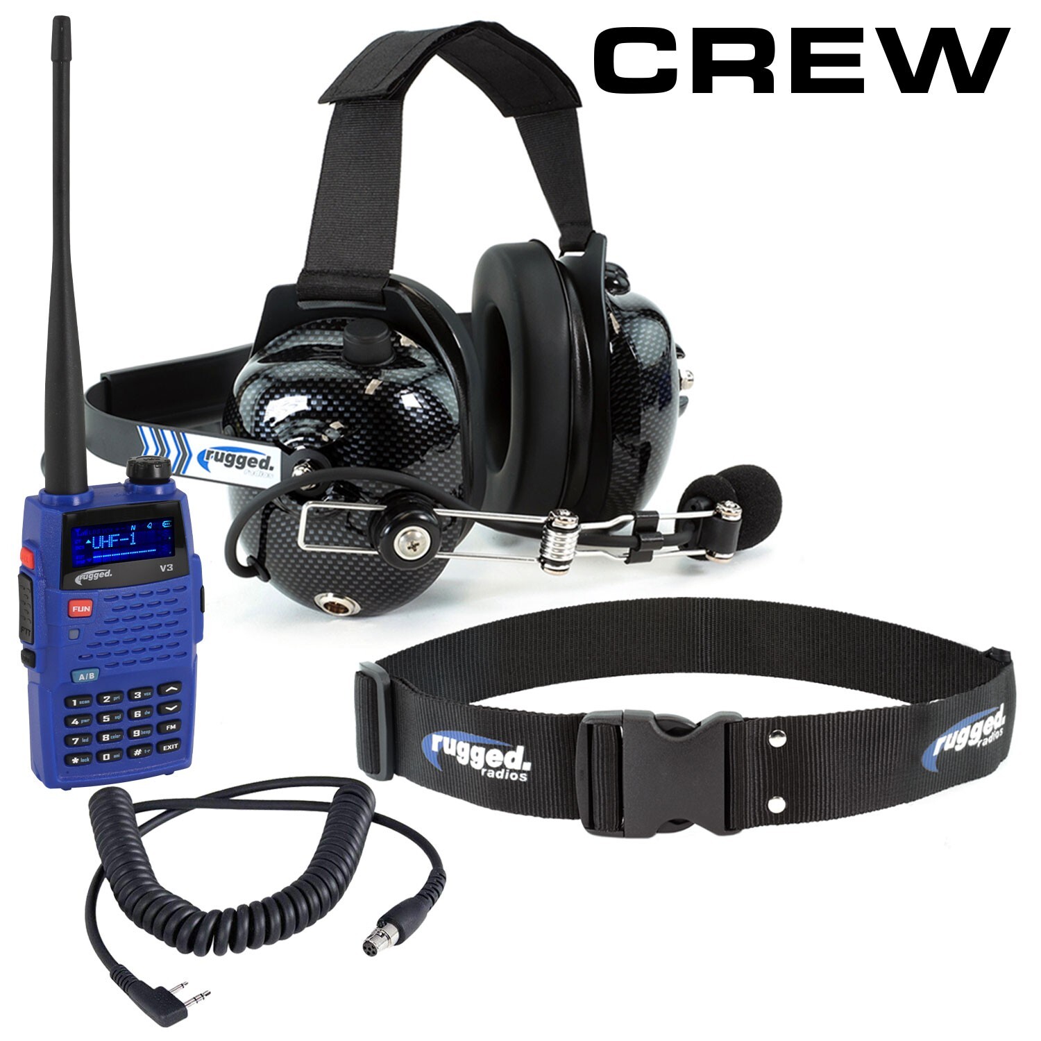 Affordable Circle Track Driver/Crew Radio Communications Racing Kit Electronics
