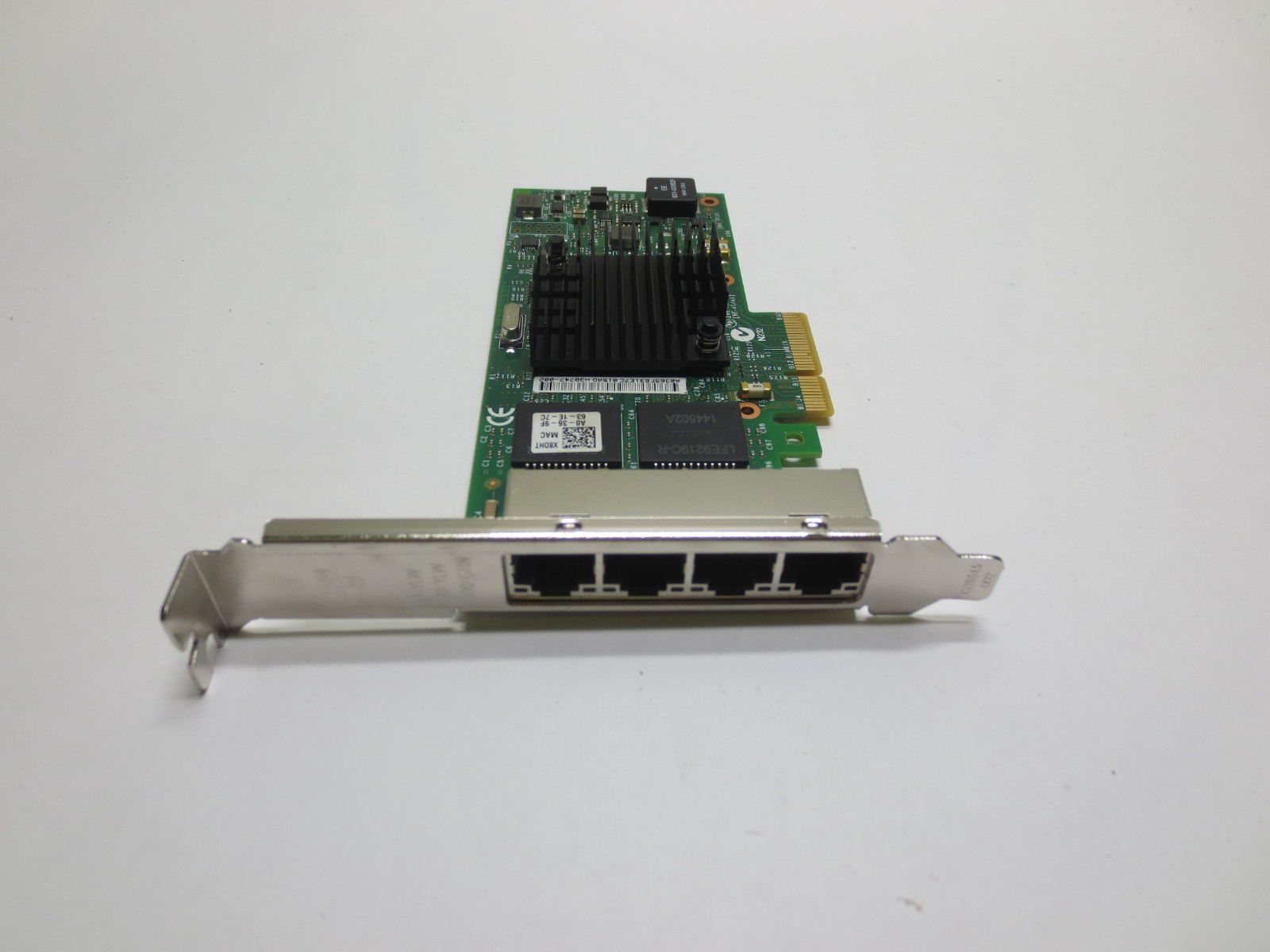 Dell Intel I350-T4 4-Port 1Gbps PCIe Network Interface Card 0X8DHT - Full Height