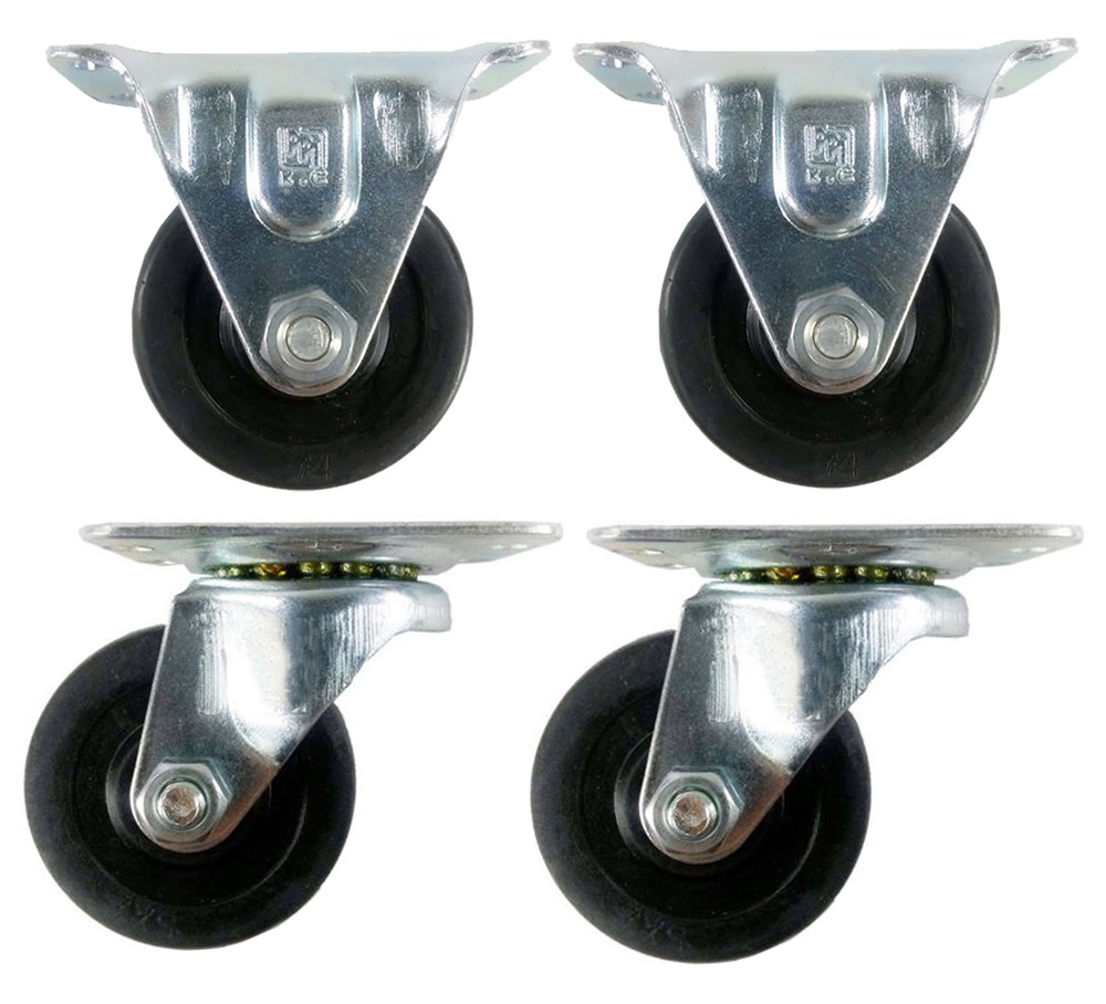 2"  Soft Rubber Wheel Caster - 4EA