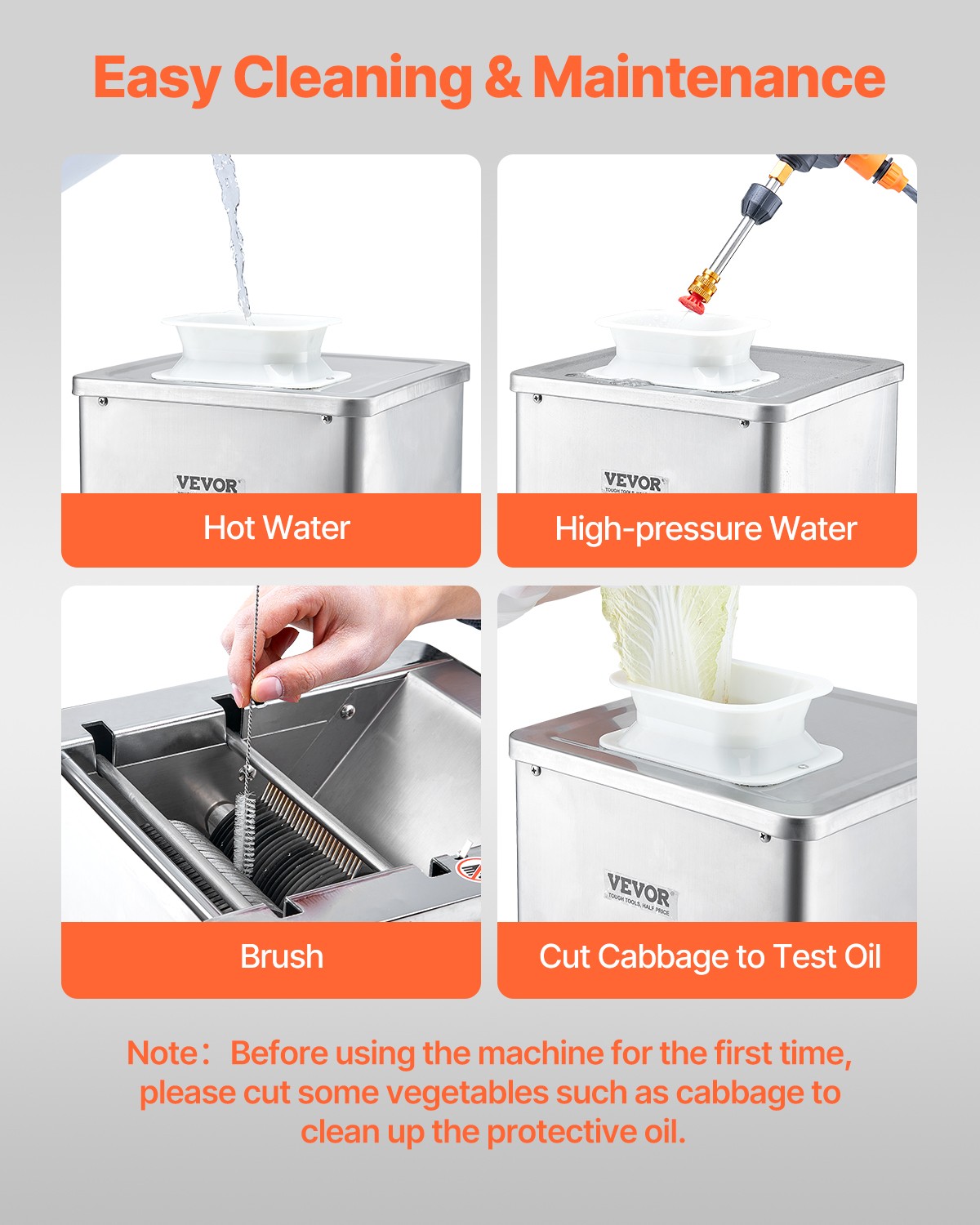 VEVOR Electric Meat Cutter 550W 3.5m Commercial Meat Slicer Cutting Machine