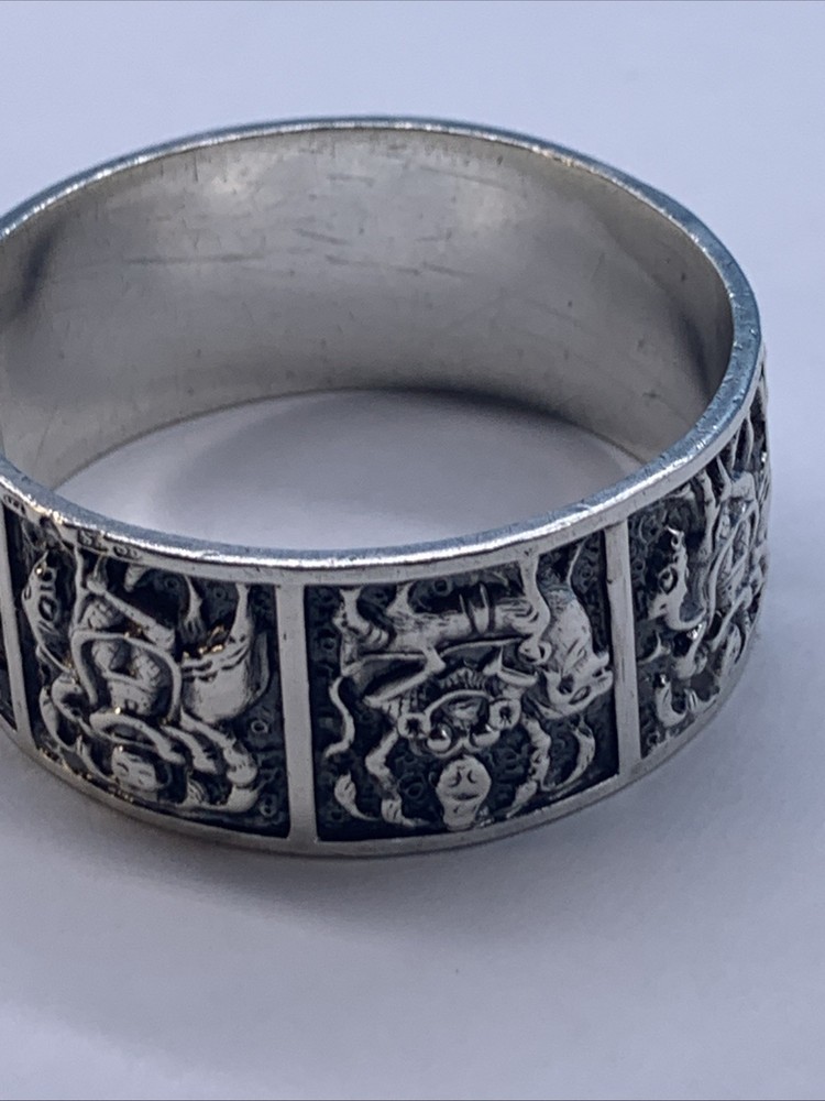 Vintage Indian Silver Napkin Ring