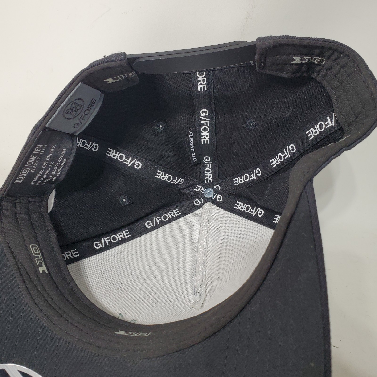 G Fore Hat Mens Black Country Club Hack Snapback Trucker Flexfit Tech 110