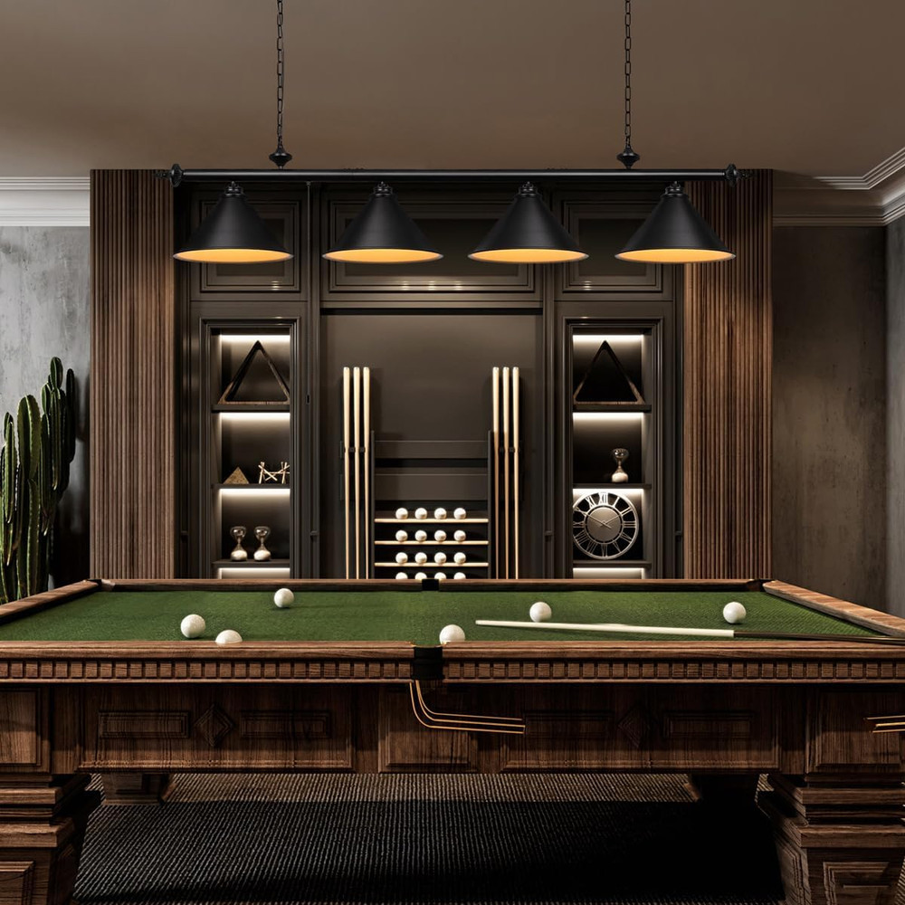 71In Billiard Pool Table Light with Pull Chain Switch on Pendant Light Fixture 4