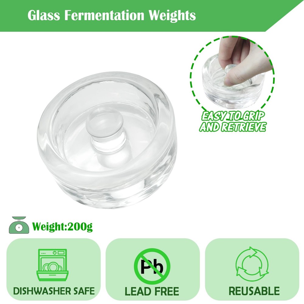 32 oz Mason Jar Fermentation Kit, 2 Pack Fermentation Jars, Fermentation Lids