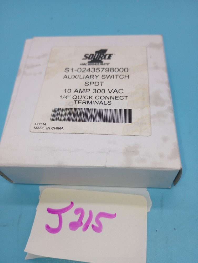 Source 1 Switch, Aux, 1 Spdt w/.250 QC Terminals