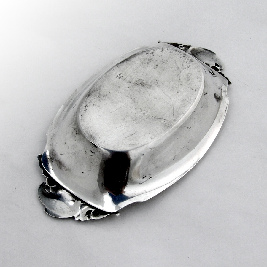 Blossom Oval Serving Bowl Tray Webster Sterling Silver