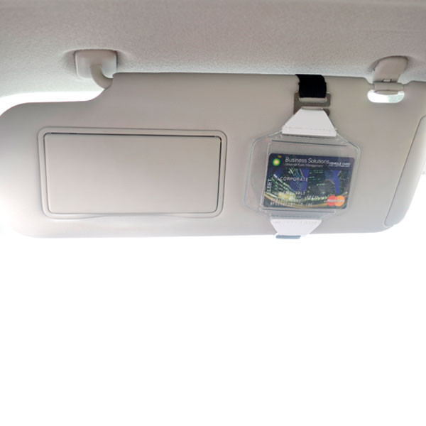 10 Pack - Fleet Visor Fuel Card Holders with Black Strap by Specialist ID
