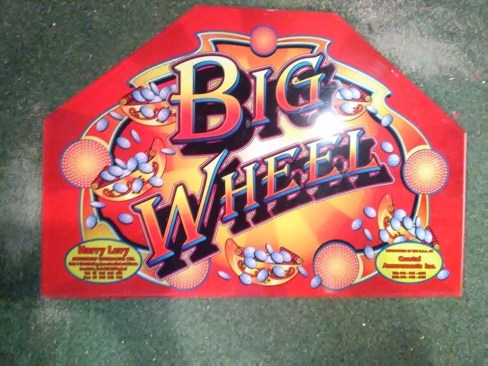 big wheel arcade coin pusher plexi marquee #2