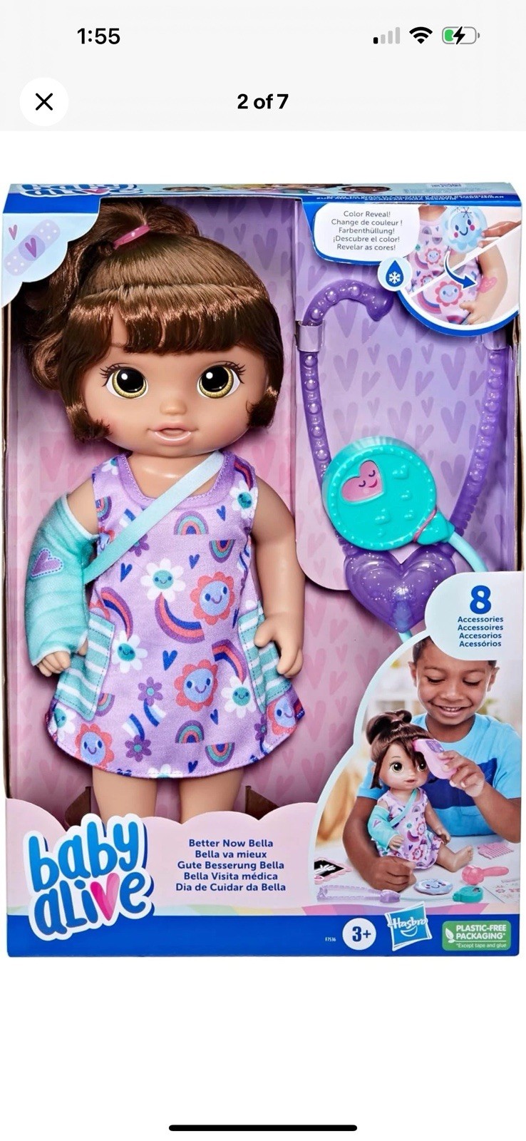 Baby Alive Better Now Bella Doll, 12-Inch Doctor Play Baby Doll, Toys for 3 Year
