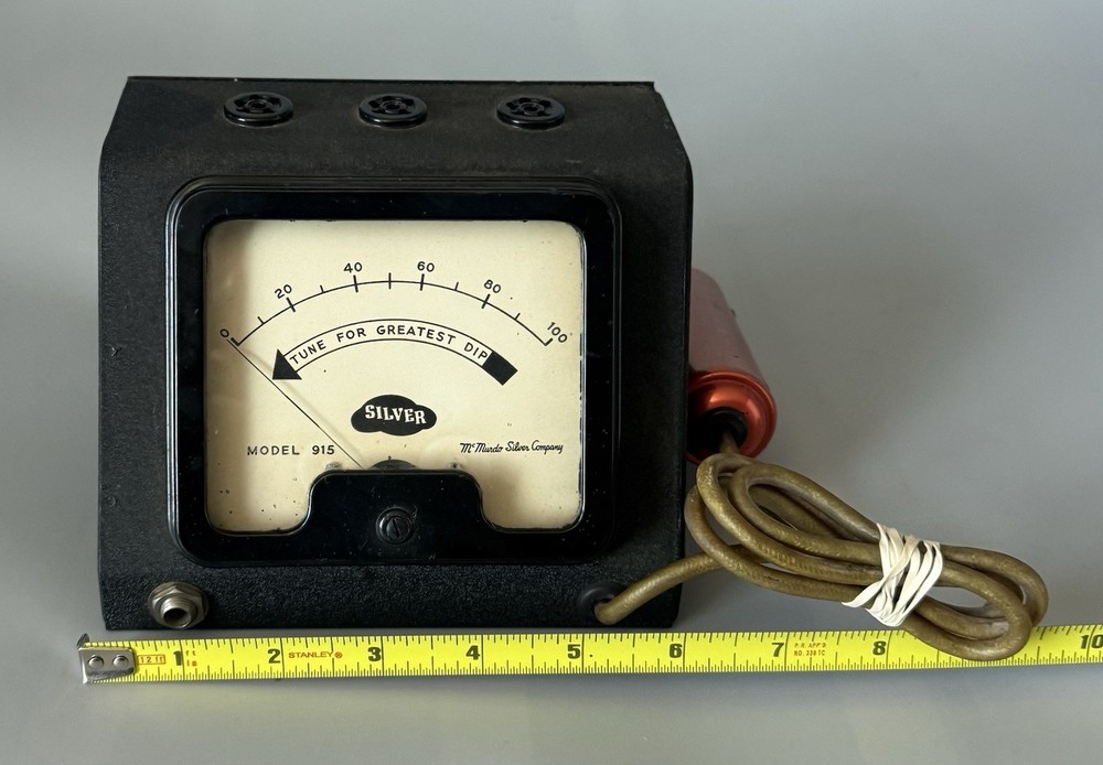 Parts/Repair Only — Untested — McMurdo Silver Model 915 Meter — See Description