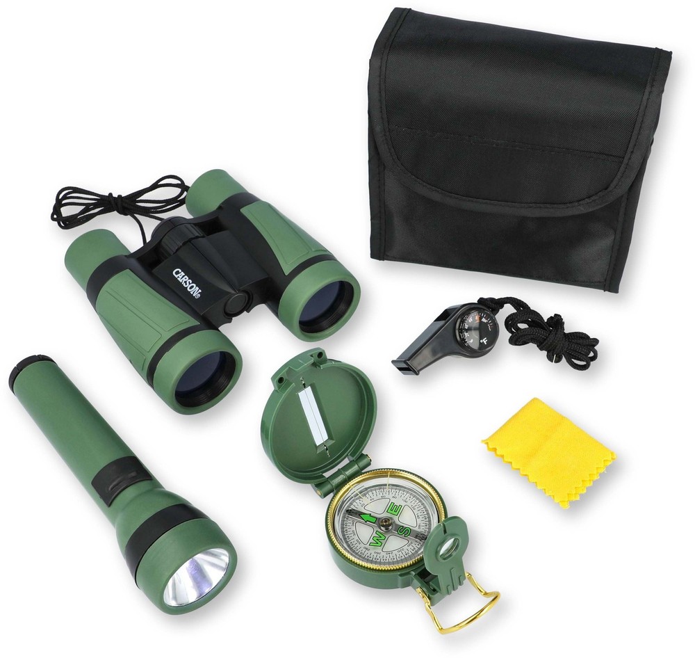 Carson AdventureP - Binocular, Compass, Flashlight, Whistle, : HU-401