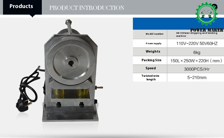 Automatic Half Stripped Small Electric Roller ACDC Wire Stripping Machine