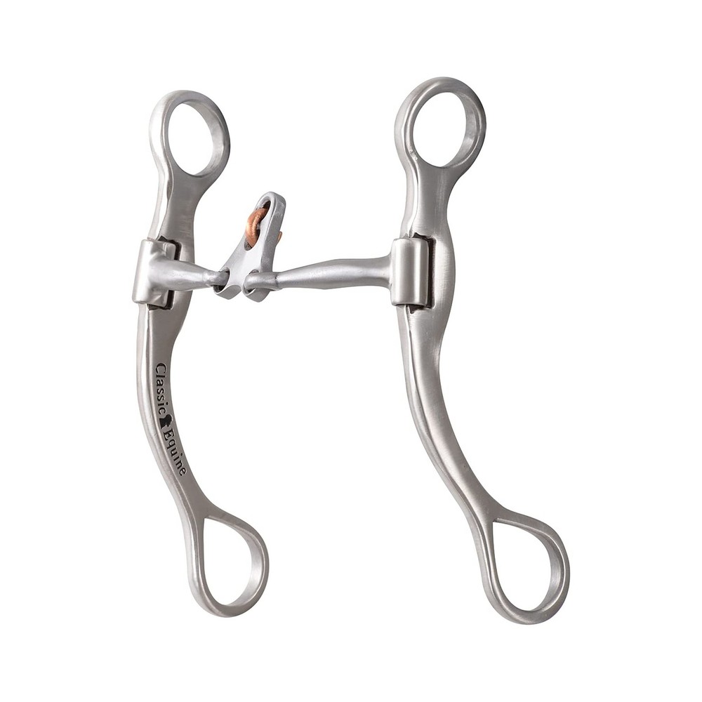Classic Equine Performance Straight Shank Bit with Smooth Bar Floating Spade,...