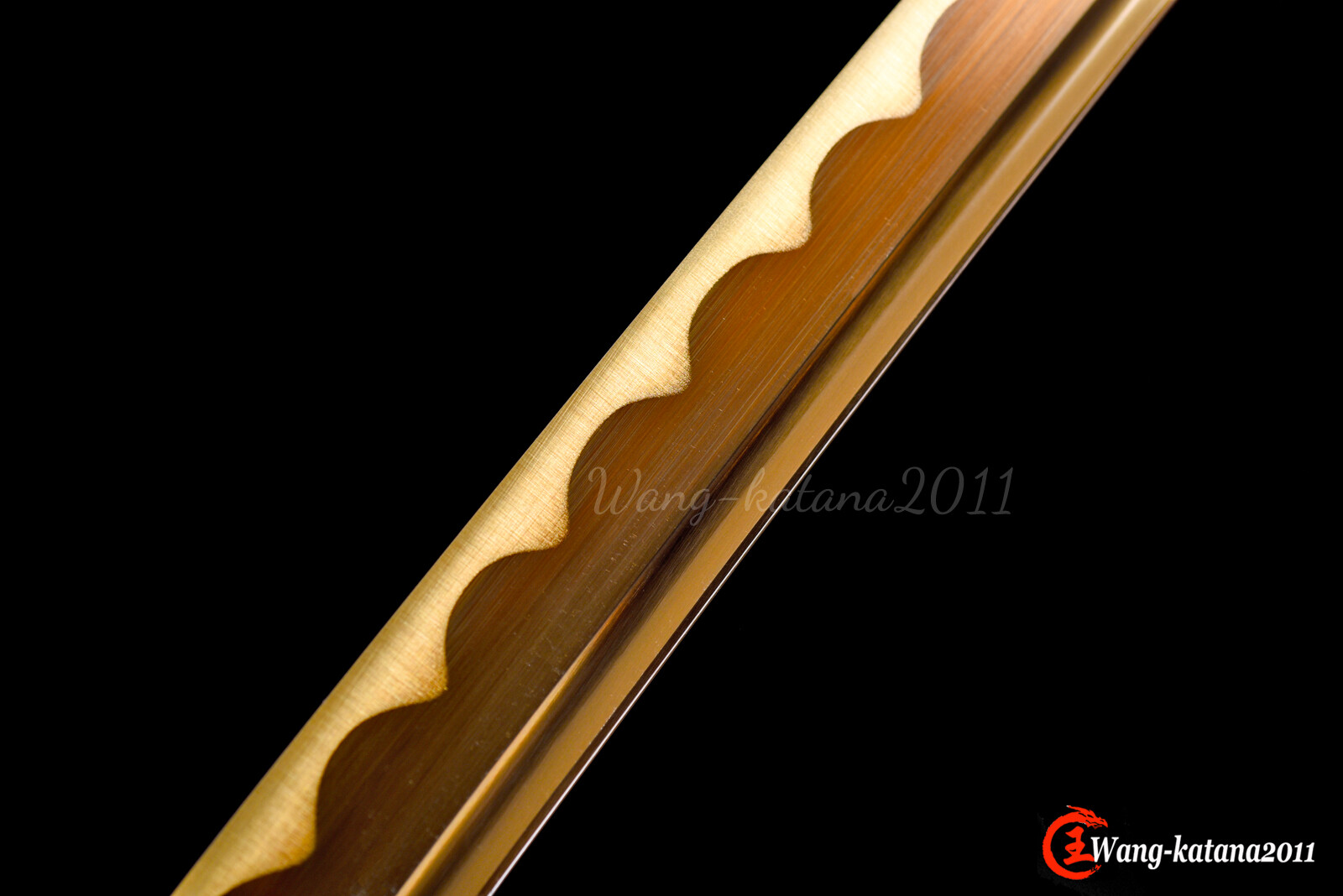 All Gold Katana 1095 Steel Sharp Battle Ready Japanese Samurai Functional Sword