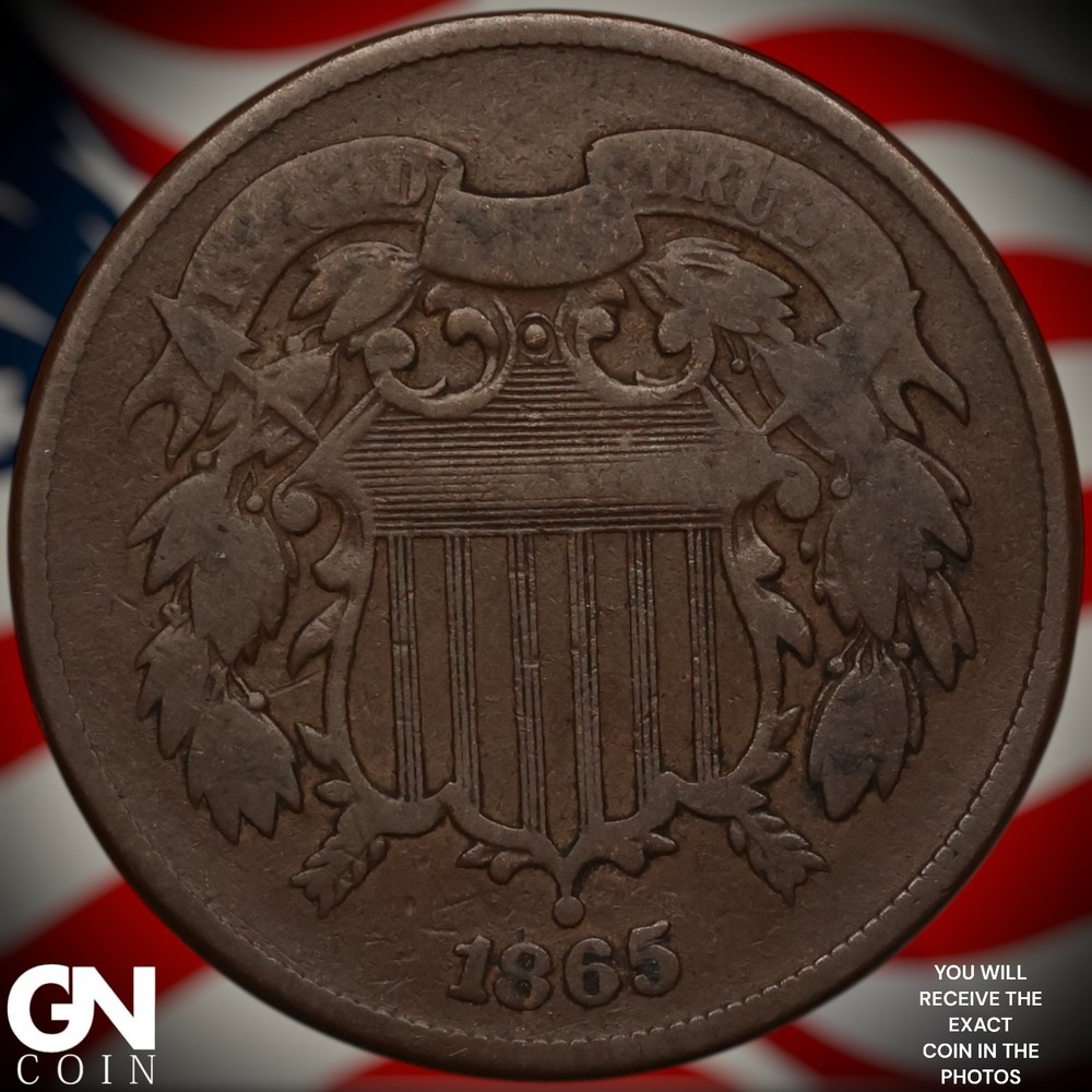 1865 2 Cent Piece A1721