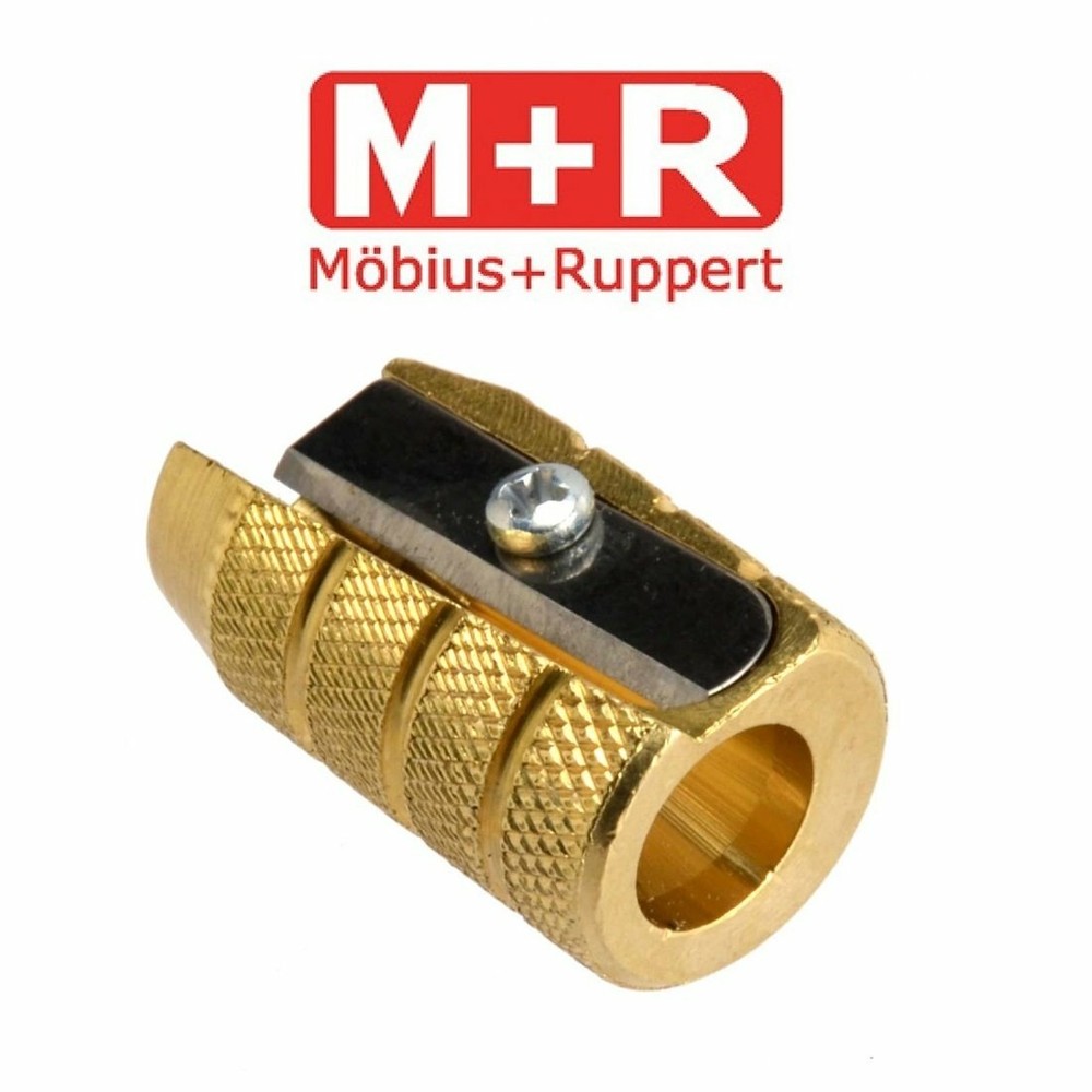 Mobius & Ruppert Professional Solid Brass Single Hole Bullet Pencil Sharpener