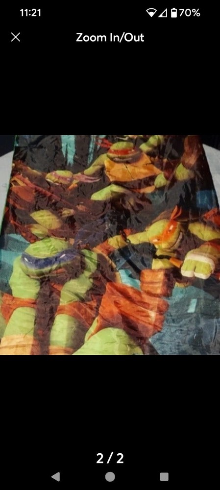 Kids Ninja Turtle Sleeping Bag With Case
