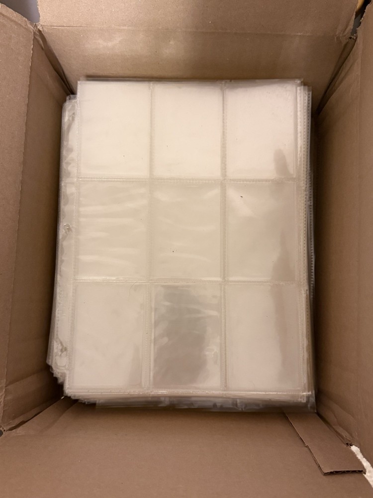 250 9 Pocket Sheets Pages Multiple Brands Used