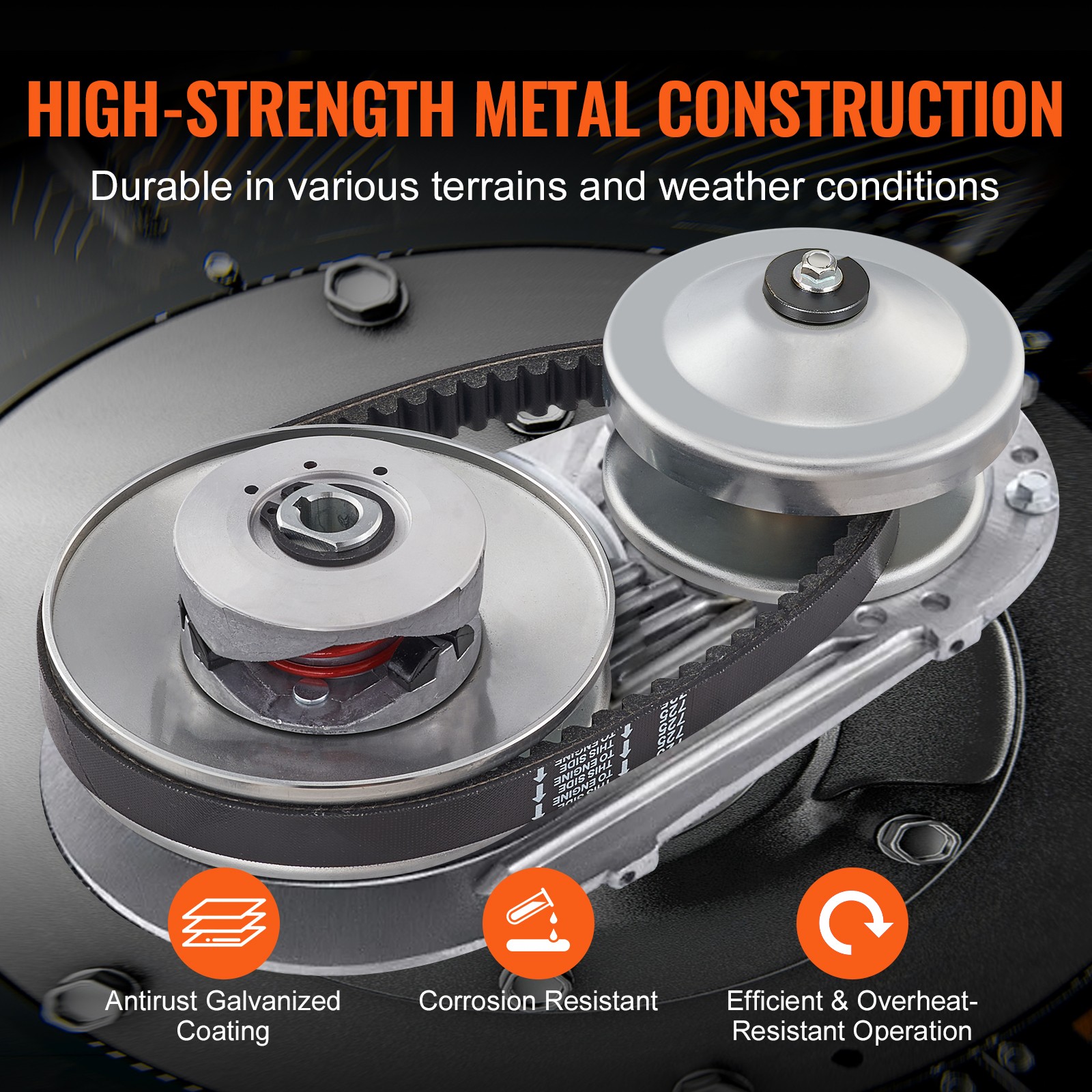 30 Series Go Kart Torque Converter 5/8" & 3/4" Driven Clutch+725 Rubber Belt