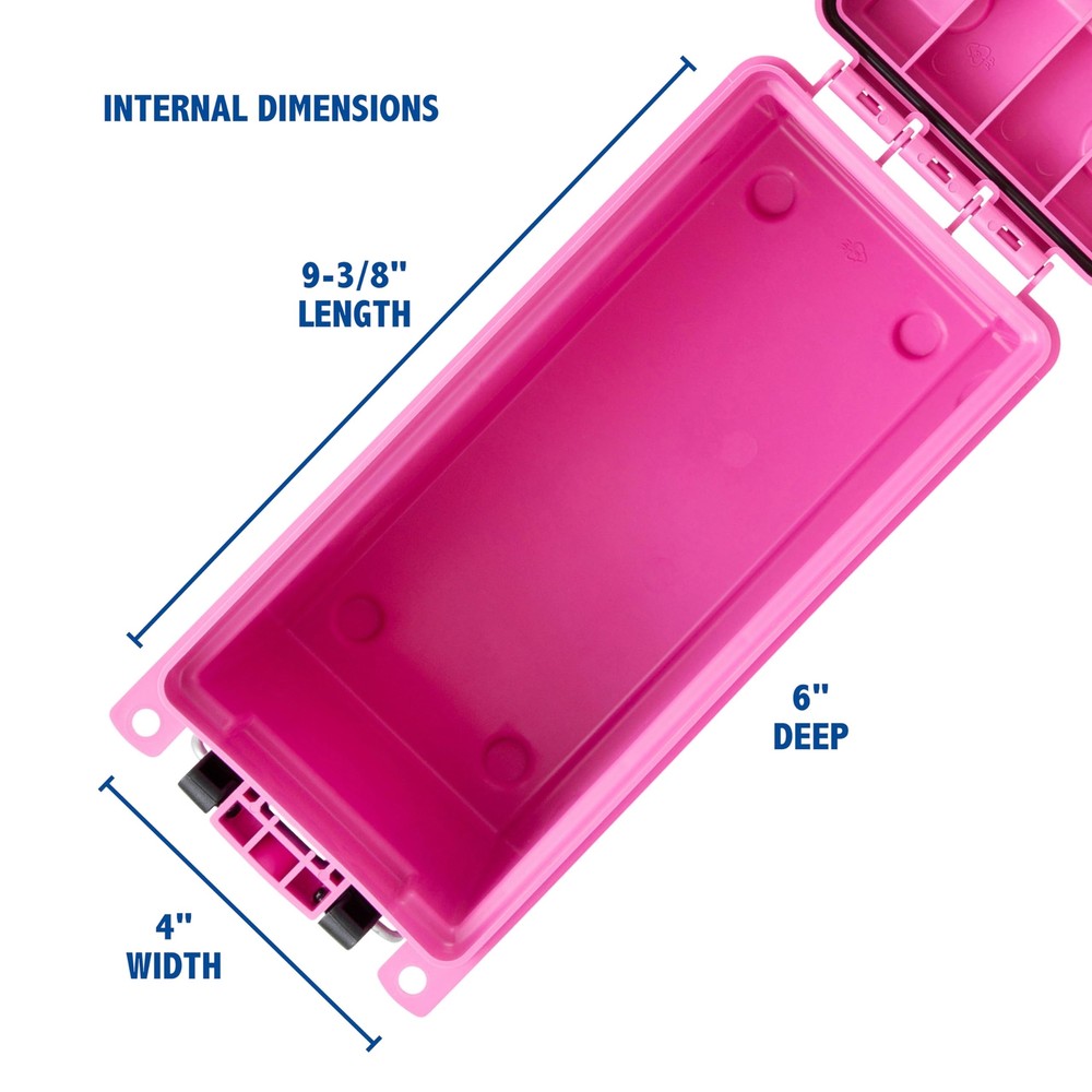 Sheffield Watertight Storage Box Secure Ammo Organizer with Carry Handle
