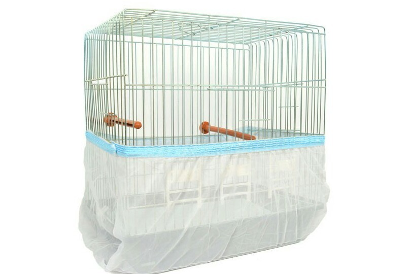 Bird SMALL Cage Cover Seed Catcher Guard Tulle Mesh Small S Cir 44”