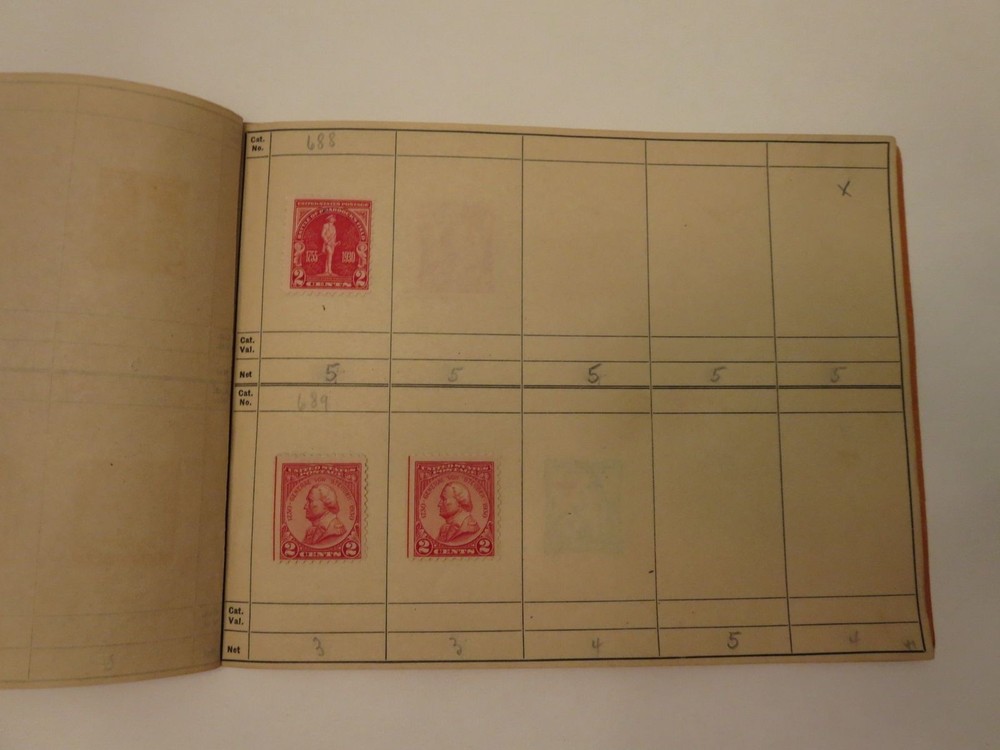 Vintage Washington State Philatelic Society Sales Book Stamp Album