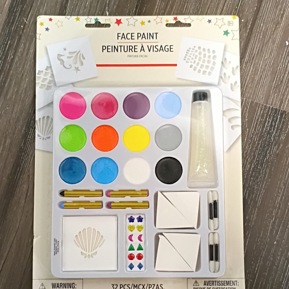 Amscan Face Paint Palette Multicolor 32 PCS