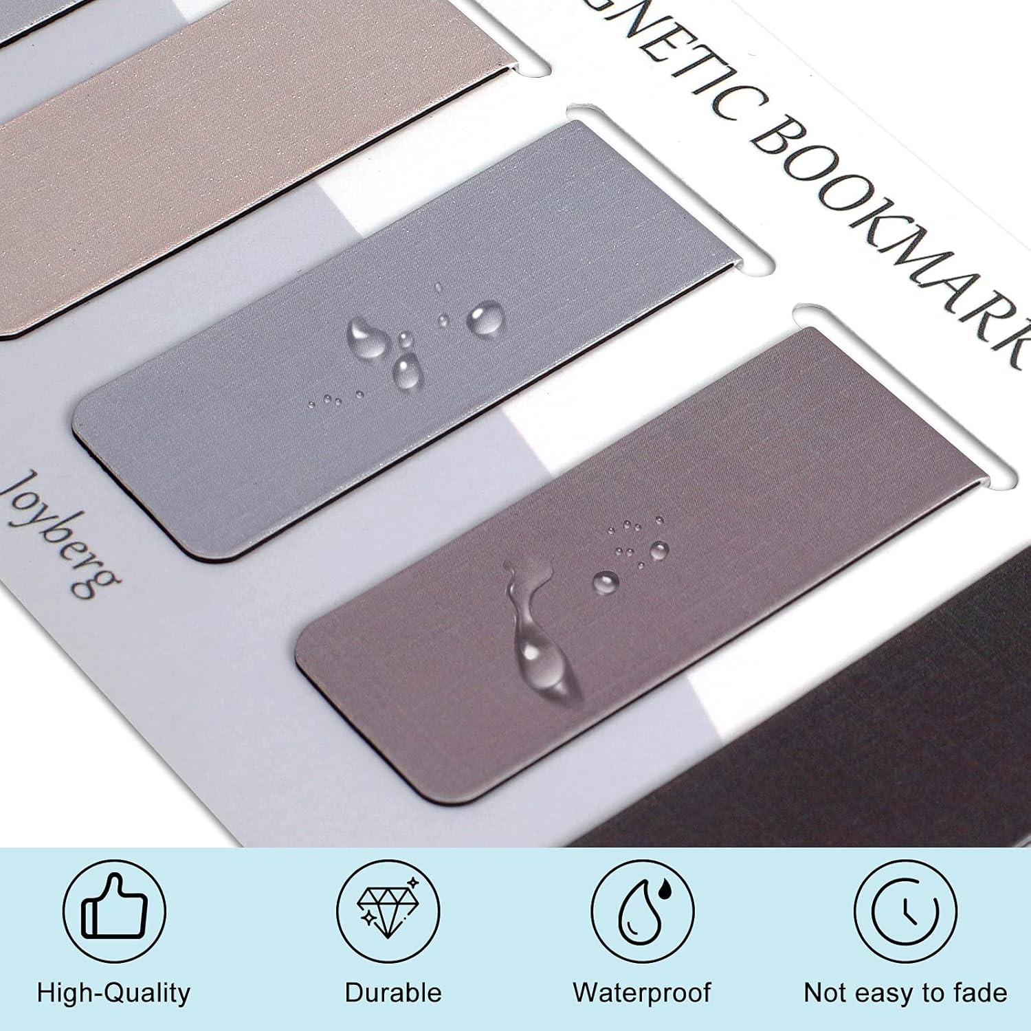 15 Pieces Bookmark, Magnetic Bookmarks for Women, Men, Book Lovers, Page Markers